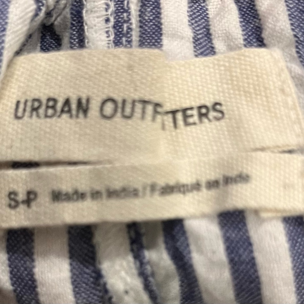Urban Outfitters Monochrome Beach Striped Wide-Leg Pants Small - Picture 8 of 11
